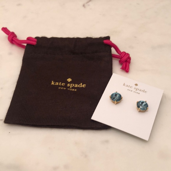 kate spade Jewelry - Kate Spade jewelry Graceblue/Gold earrings